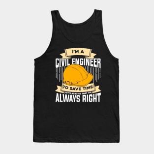 Funny Engineering Civil Engineer Gift Tank Top